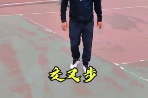 篮球体能训练十字交叉步正确走法